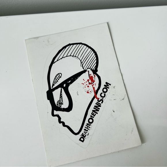 Death to Tennis hand drawn design sticker pack - Picture 2 of 8